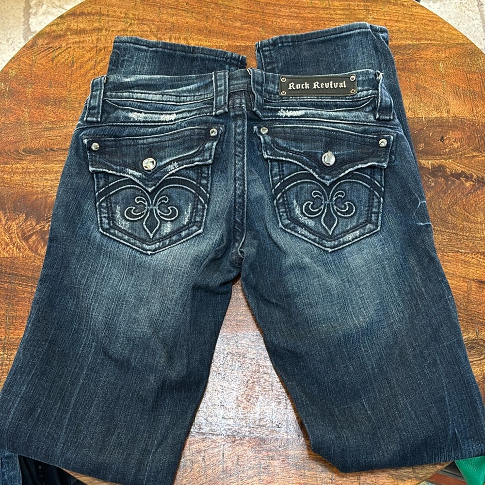 Rock Revival Lowrise Sasha Straight Leg Jeans
